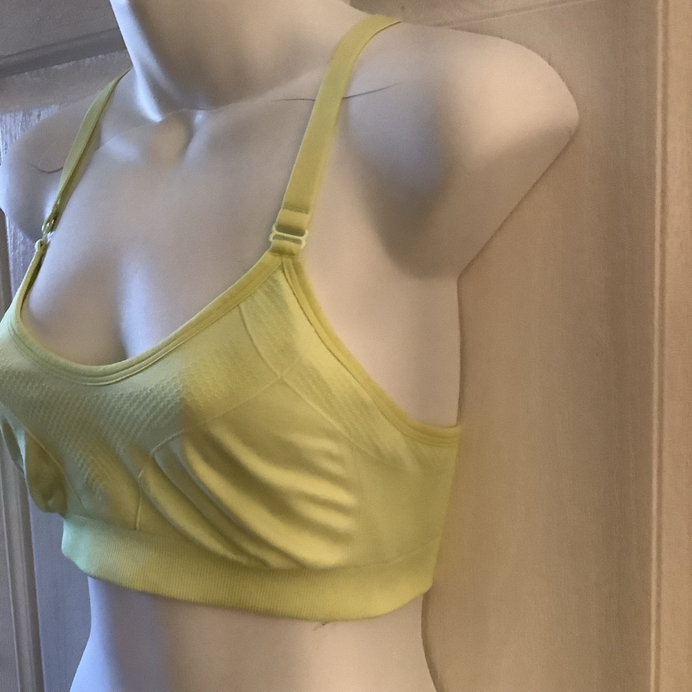 Women's Yellow Sports Bra - Picture 3 of 8